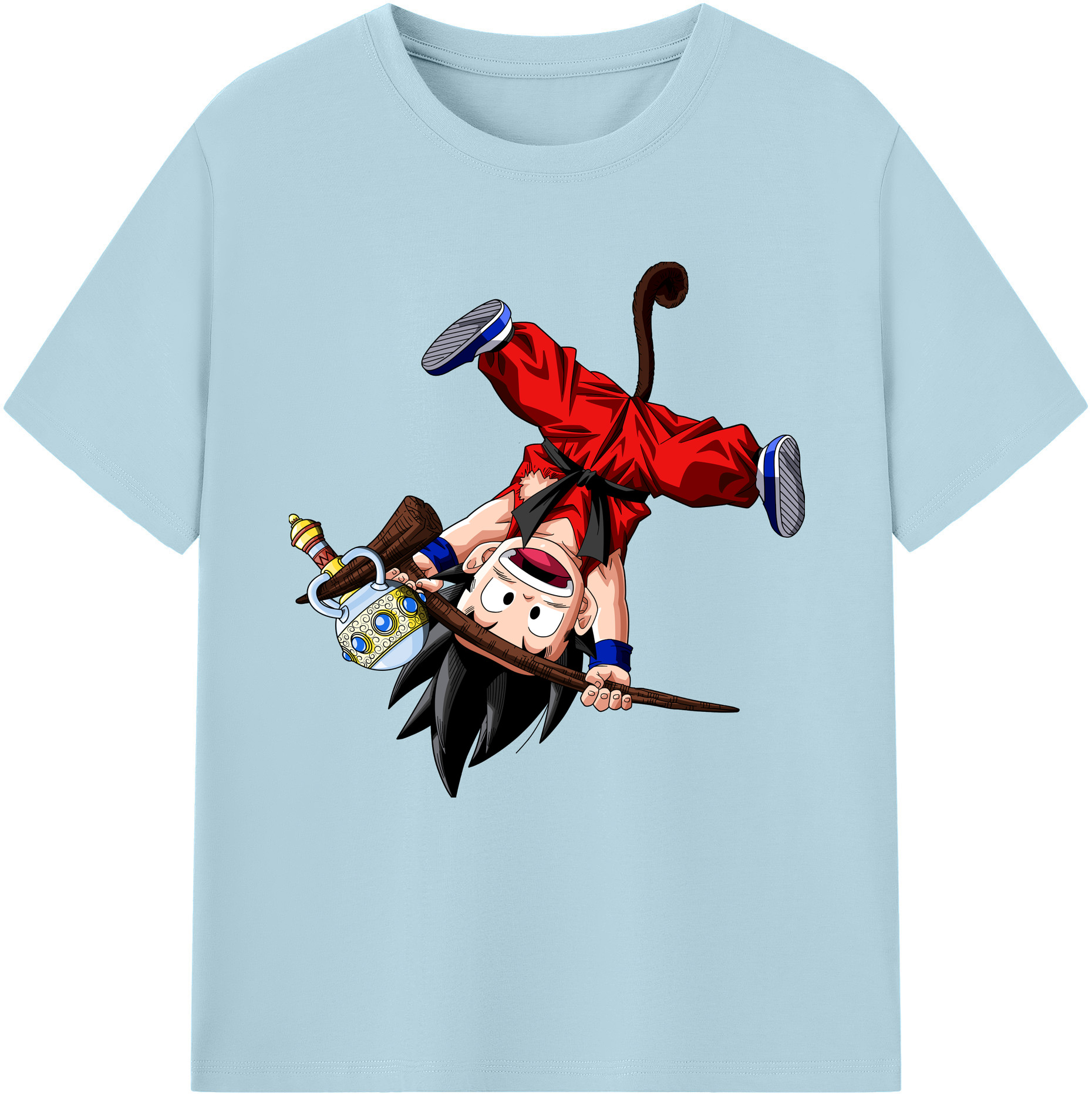 （画像用） ドラゴンボール 孫悟空（そん ごくう）Son Goku カカロット DRAGON BALL Kakarotto 綿100％半袖Tシャツ（フロントプリント）